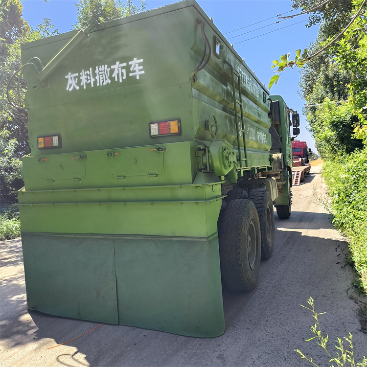 道路工程摊布灰料车 大容量 牵引路式水泥灰石灰块料撒布车