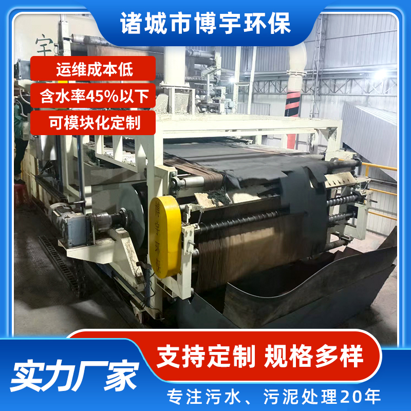 净水厂超高压带式脱泥机 工业污泥处理 深度脱水机 厂家设备 博宇