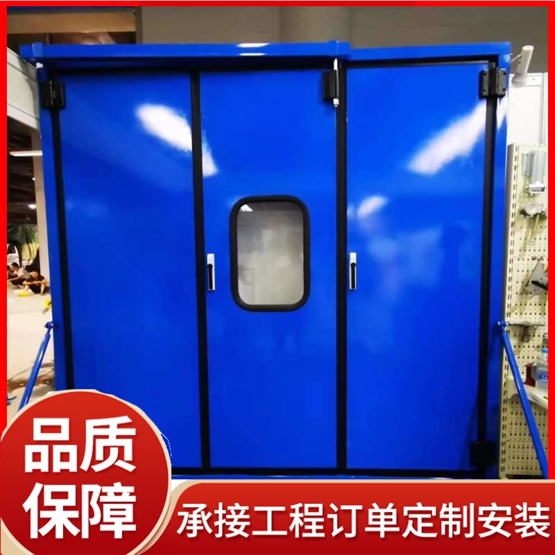 电动大型厂房工业折叠门聚氨酯发泡 腾硕门业放心选择