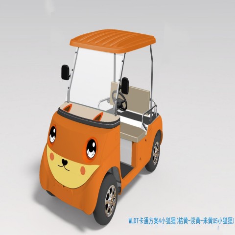 云南曲靖2-4座电动扫码车 公园景区共享观光车配件通用，售后配件便宜，后期用车成本低。