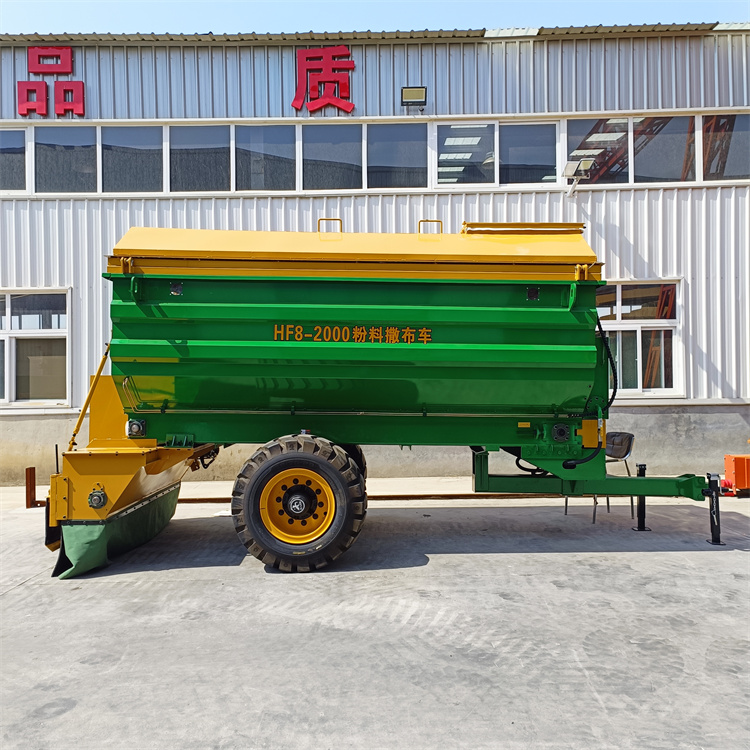 石灰白石灰撒布车 12立方牵引式撒灰车 性能稳定撒料车