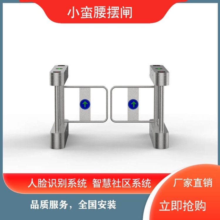 小蛮腰摆闸 智能闸门一体机 小区刷脸人行通道闸健身房刷卡门禁闸机