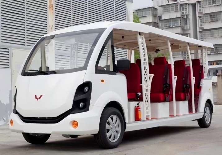 云南保山14座敞开式电动观光车，适用于大型旅游景区景点，公园