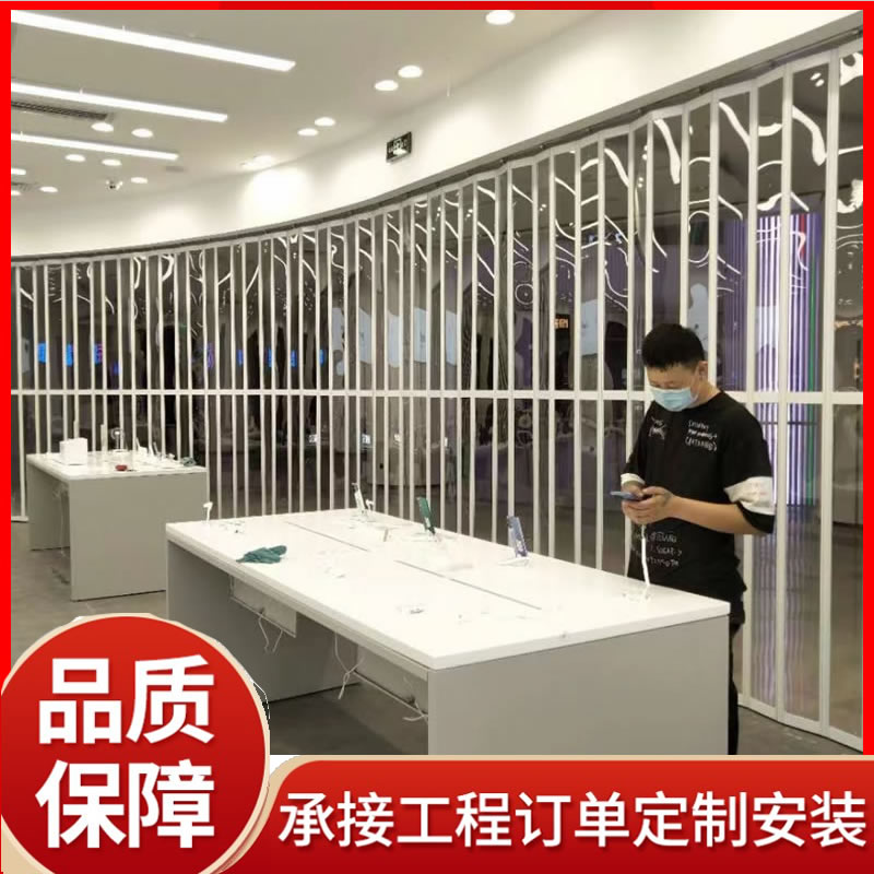 铝合金水晶折叠门 种类多样 可按需定制 材质隔音环保设计新颖支持腾硕