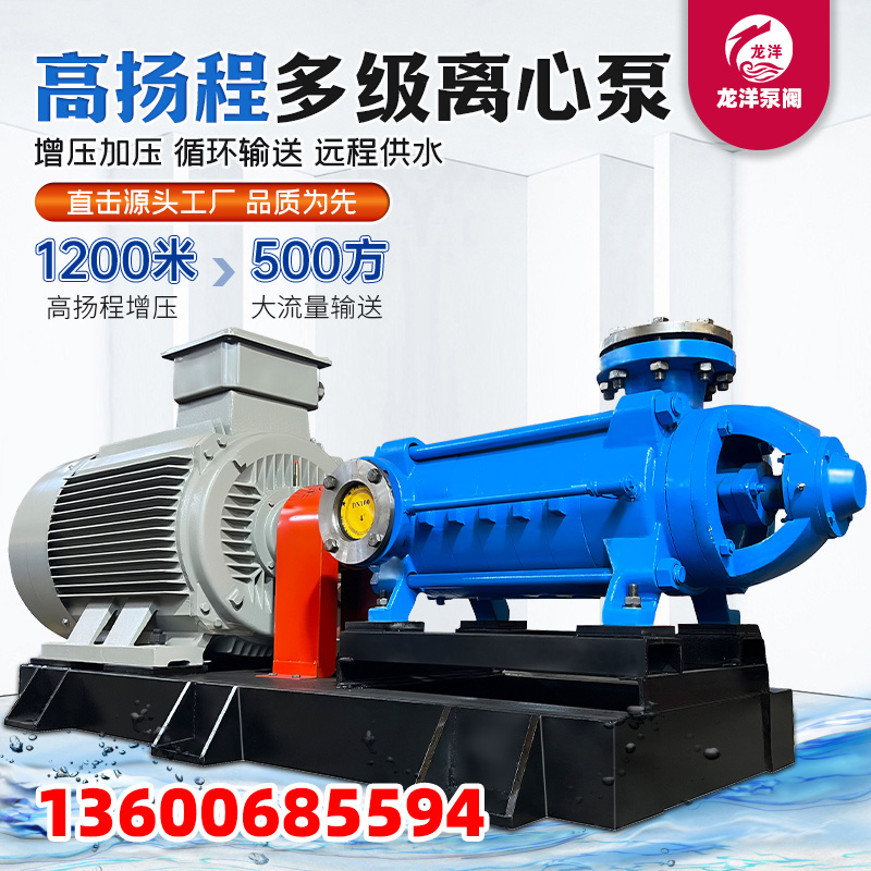 龙洋泵阀D型卧式多级离心泵高扬程 生产厂家