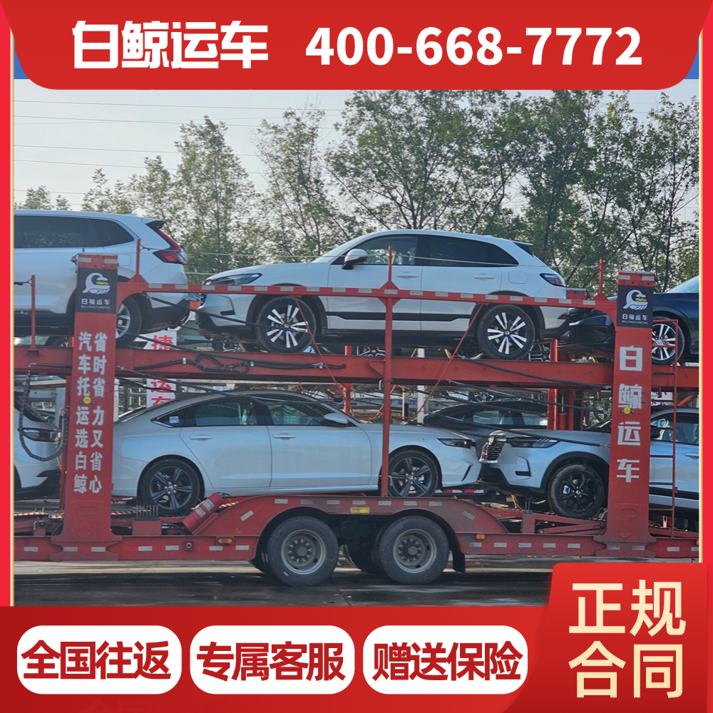 汽车托运 先运车后付款 全国各地轿车托运 当然选白鲸运车公司