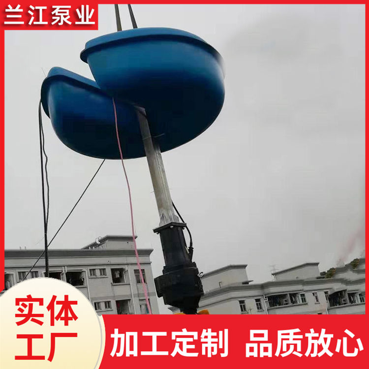 浮筒式低速立式环流搅拌器 漂浮式搅拌机 低耗运行稳定 兰江泵业