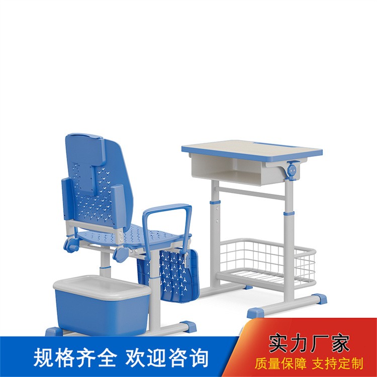 省空间午休课桌椅折叠躺卧设计学校教室学生午睡学习一体课桌椅直销