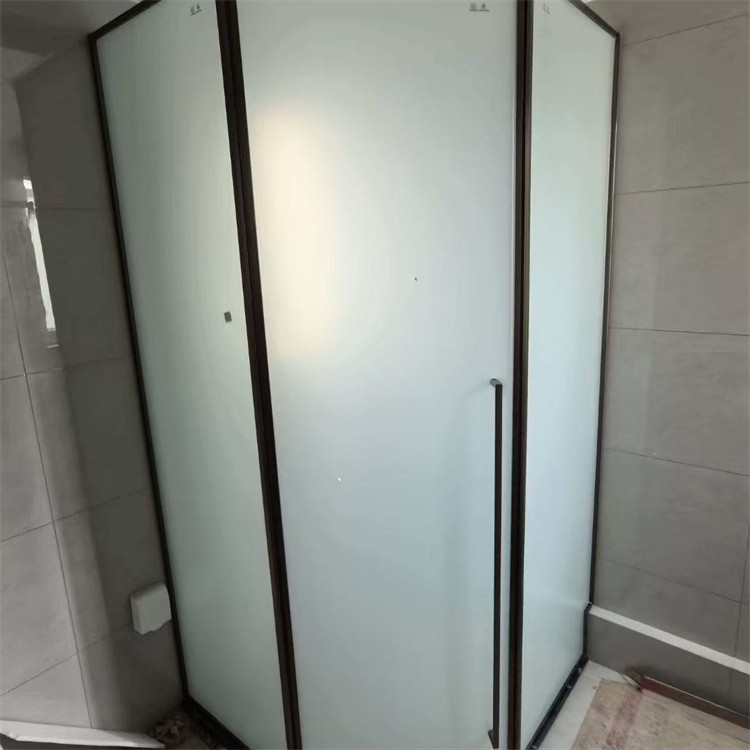 酒店淋浴房 半透遮光浴室玻璃 宾馆酒店洗浴间玻璃隔断定做