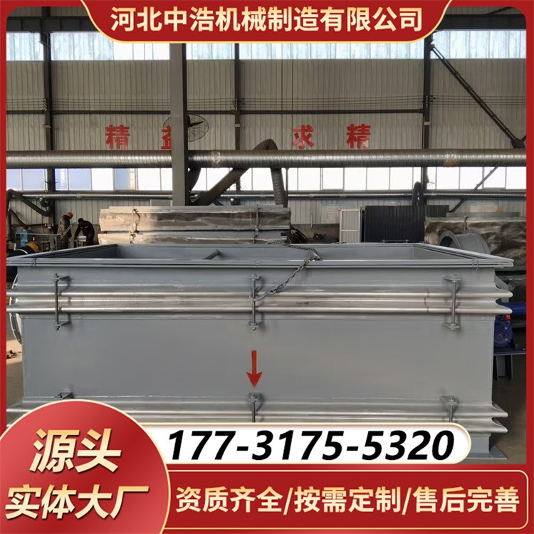 现货矩形金属膨胀节补偿器 碳钢 / 不锈钢可选 适用于烟风道 补偿量大
