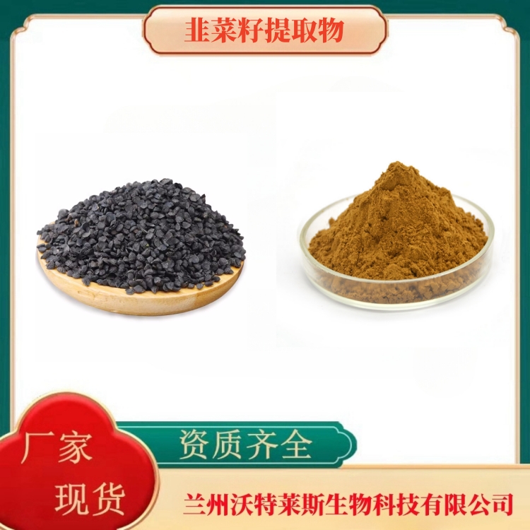 韭菜籽提取物10:1规格 含韭菜籽皂甙/多糖1kg起批 韭菜籽萃取物
