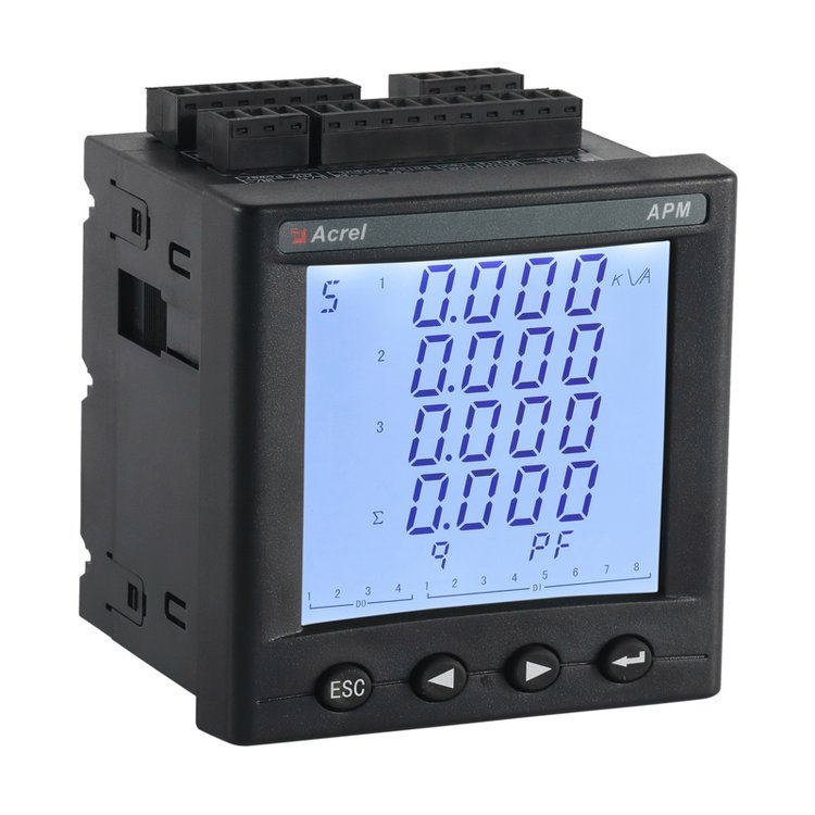 安科瑞APM801 RS485/Modbus LCD显示高精度电表0.2S级