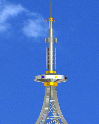 不锈钢装饰塔价格-厂家直供-办公楼景观塔-通信美化塔
