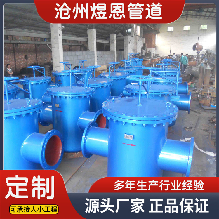 沧州煜恩管道 蓝式过滤器  发货及时