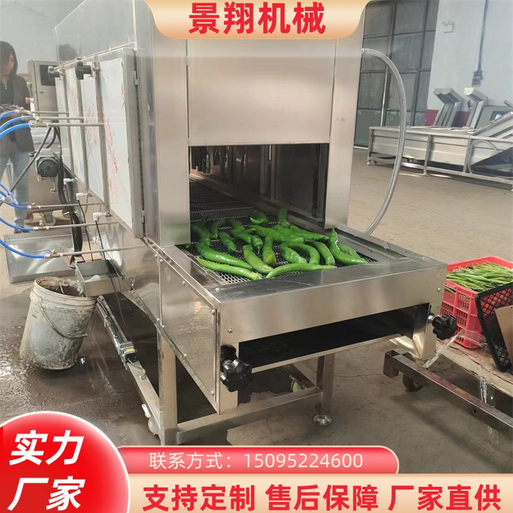 自动烧辣椒皮机 隧道喷火燎毛机 网带式辣椒喷火机