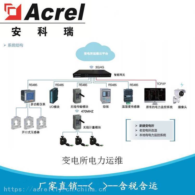 安科瑞 AcrelCloud-1000 电力运维管理系统 变电所运维平台