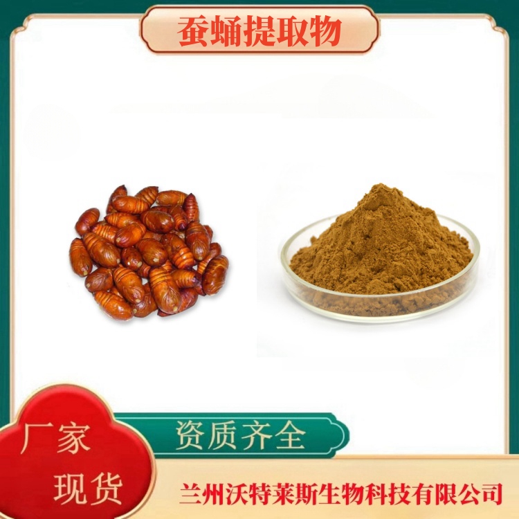 蚕蛹提取物  蚕蛹肽98%   蚕蛹蛋白80%   食品级原料     多种规格  沃特莱斯生物