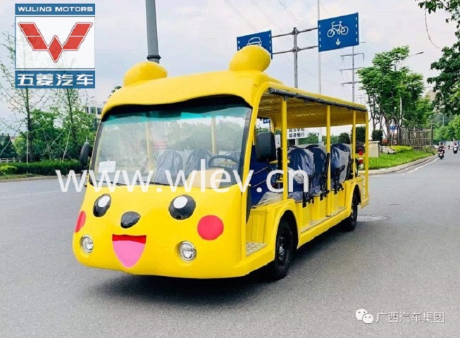 云南玉溪五菱主题定制系列观光车     主题随心选，车身造型与环境融为一体，打造专属移动风景线