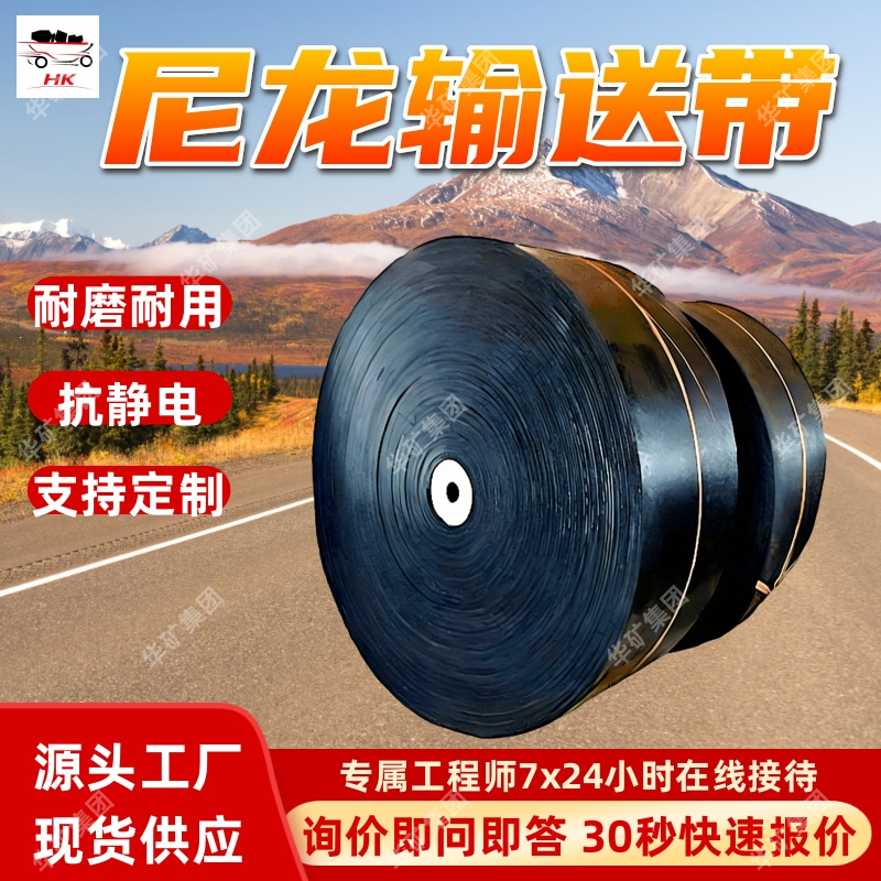 尼龙输送带 阻燃聚酯尼龙输送带 胶带运输机主要部件尼龙输送带
